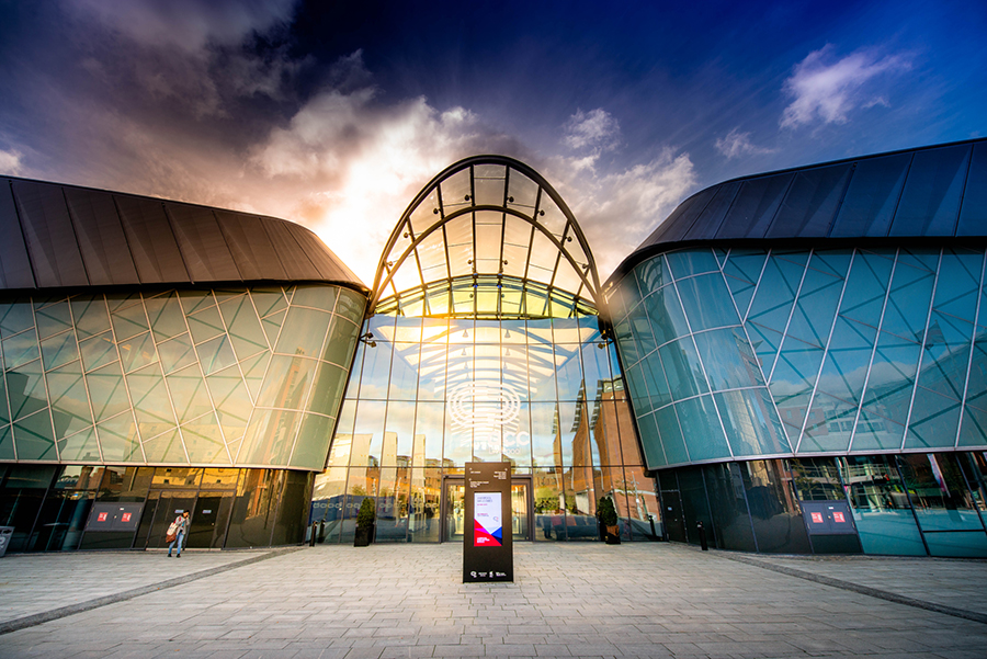Main entrance to convention centre