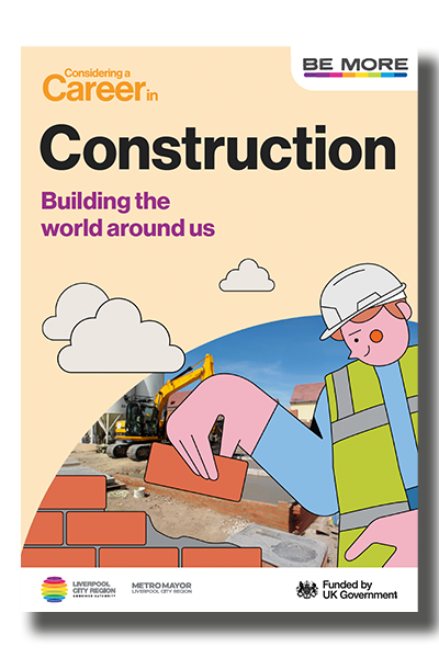 Guide cover featuring illustration of construction worker