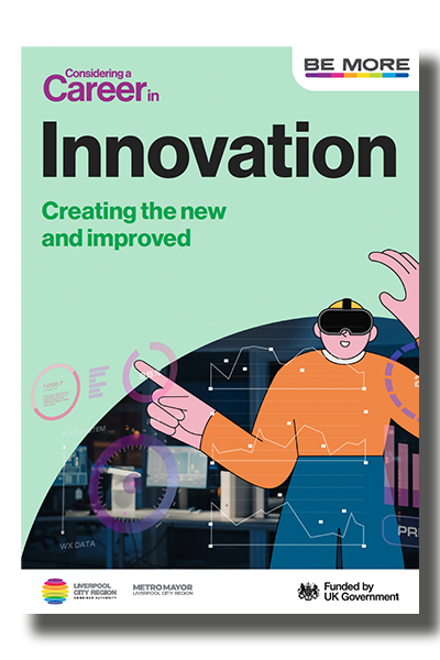 Career guide cover featuring illustration of digital professional