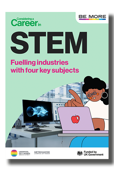 Career guide cover featuring illustration of female researcher