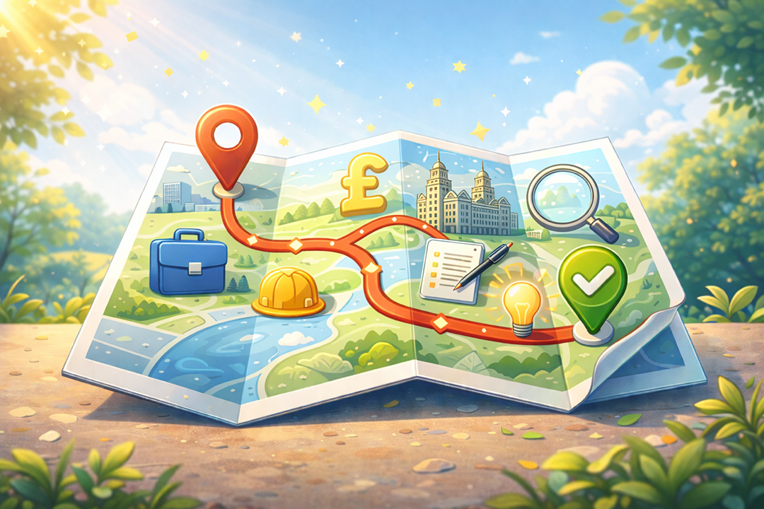 Illustration of career map