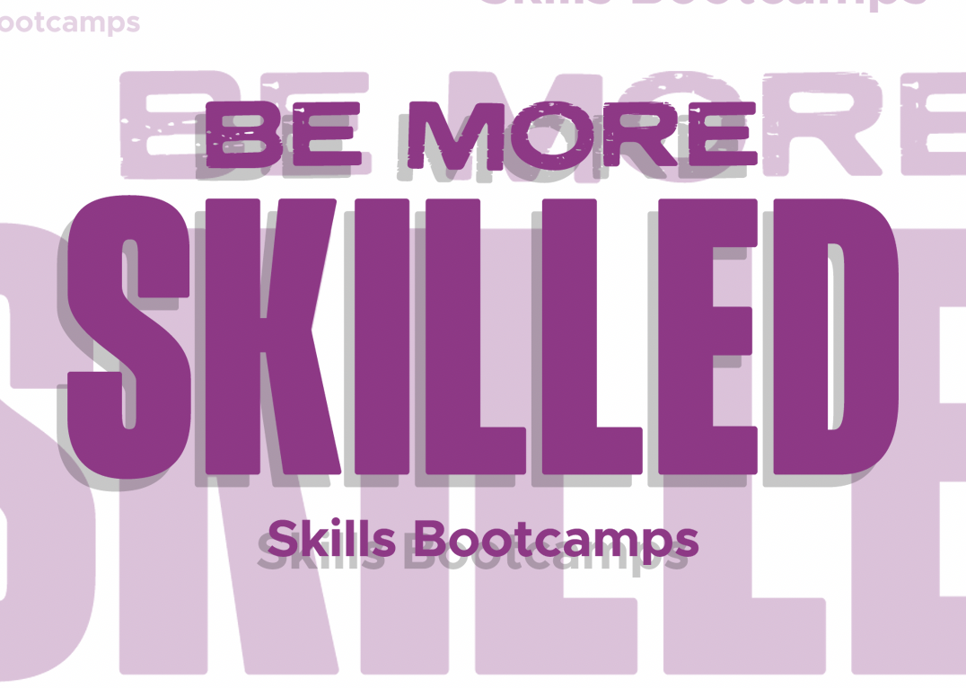 Skilled logo in purple on white background
