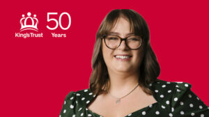 FREE TASTER SESSION WITH KING’S TRUST EXPLORE PROGRAMME Image of female on red background with white King's Trust logo